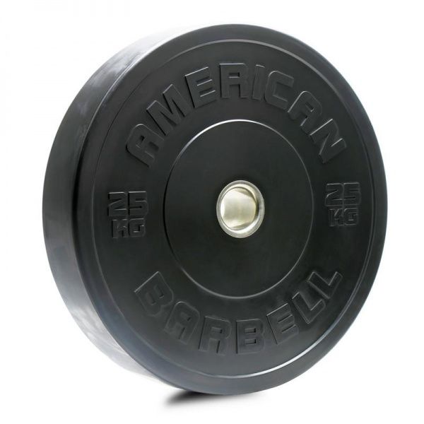 Black Sport Bumper Plate 25kg