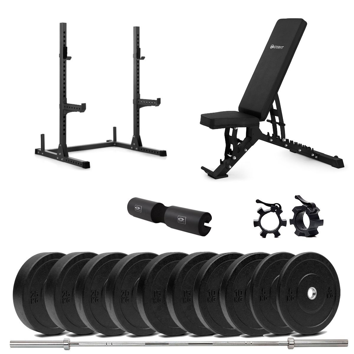 200 Squat Rack Bumper Styrkepaket – 90 kg