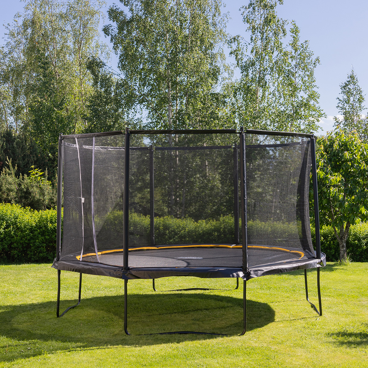 Premium Fly Studsmatta 4.3m inkl. skyddsnät Premium Fly Studsmatta 4.3m inkl. skyddsnät