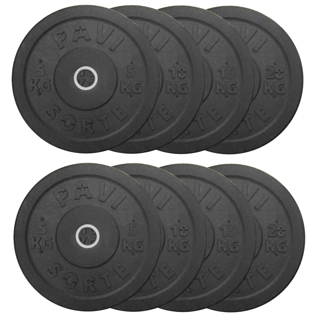 Viktpaket 100kg - XF Bumper Plates