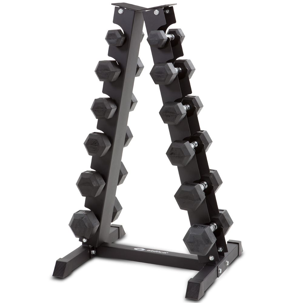 Hex hantelpaket 2-9 kg med ställ