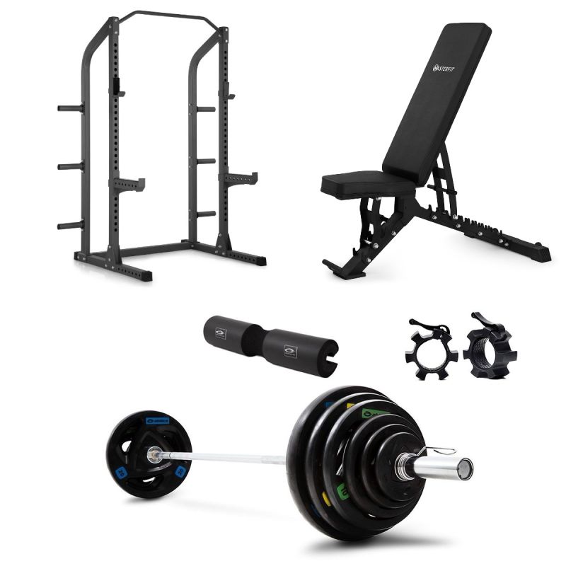 Masterfit – 300 Half Rack Olympic Styrkepaket – 120 kg
