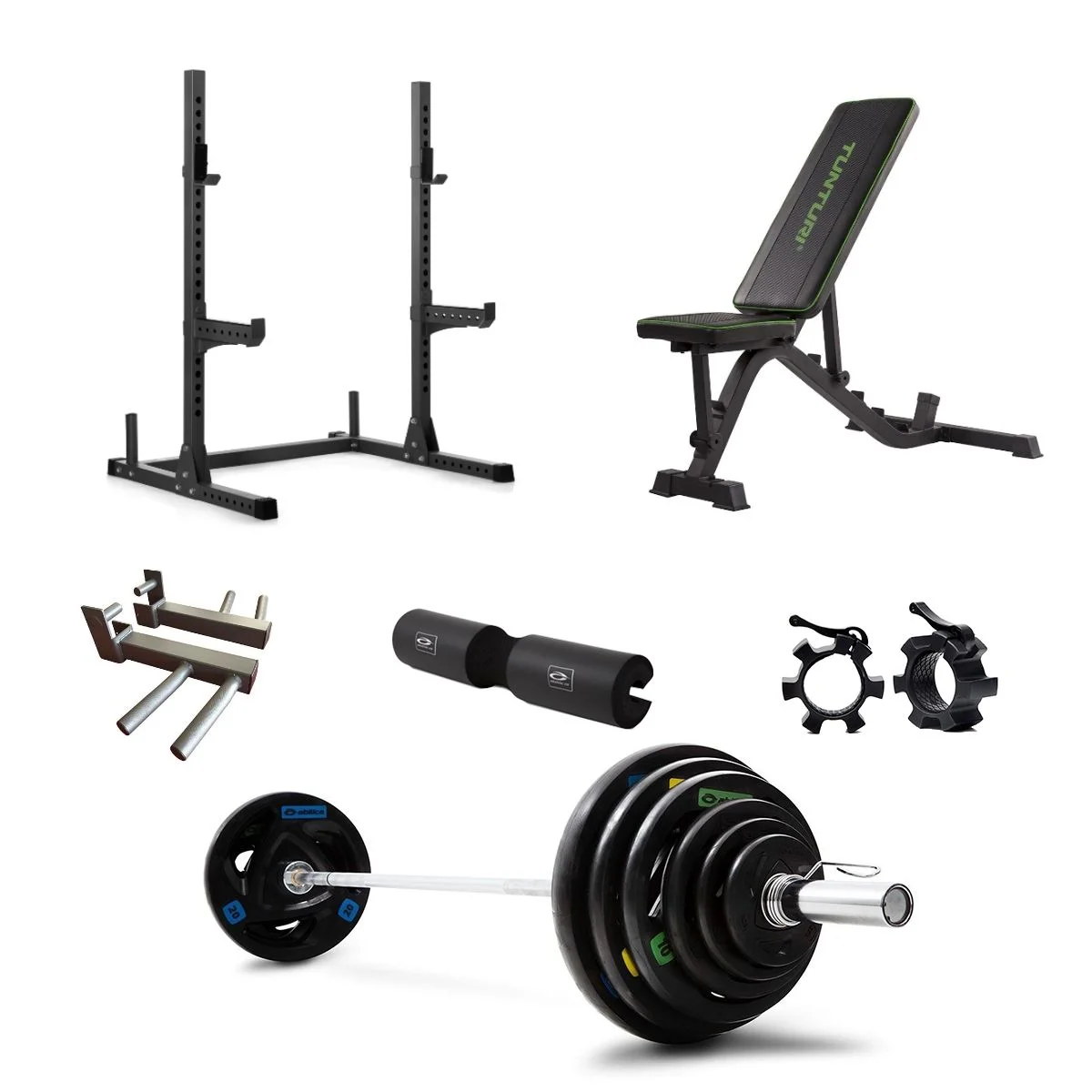 Masterfit - 200 Squat Rack Olympic Styrkepaket 150 kg