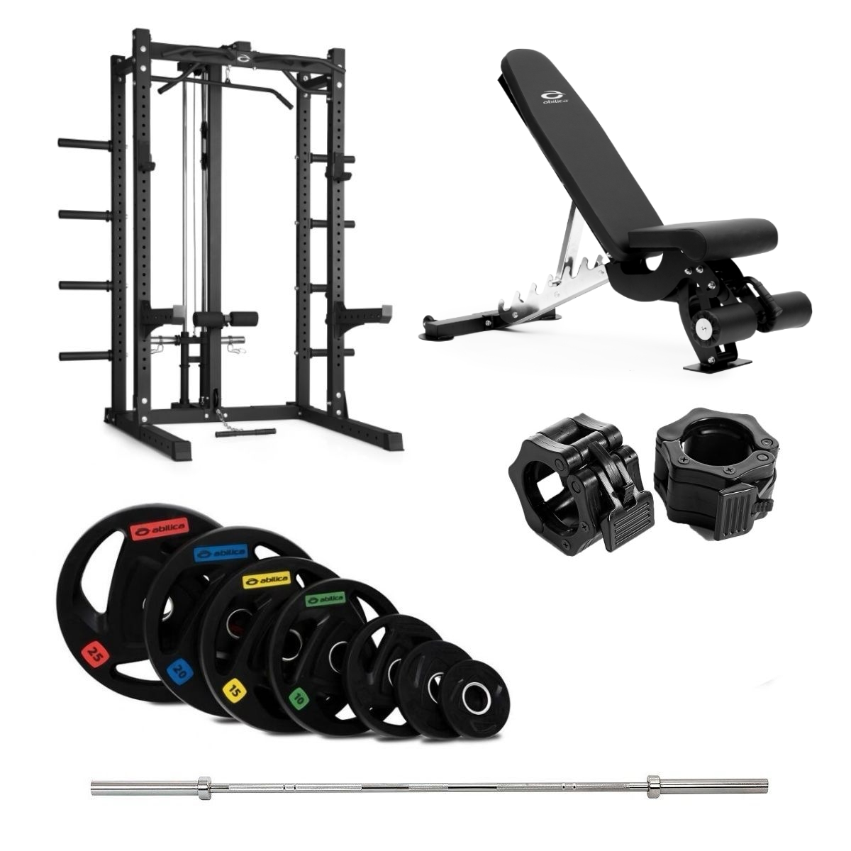 HR 500 Half Rack med latsdrag - 150kg