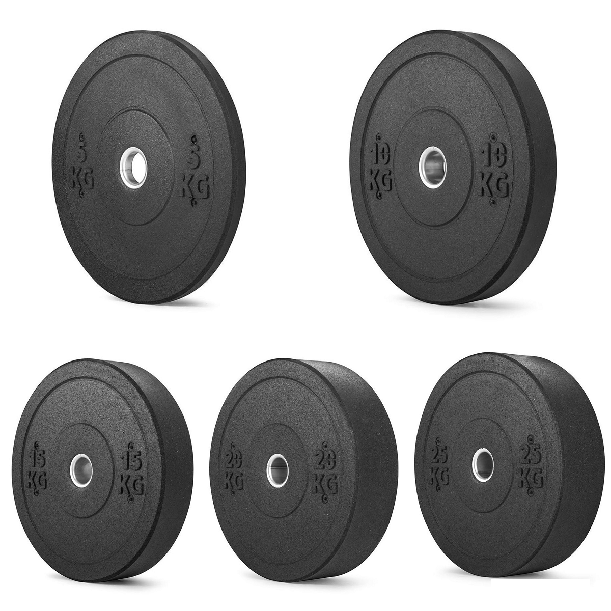 XF Bumper Plate Black från 5kg till 25kg