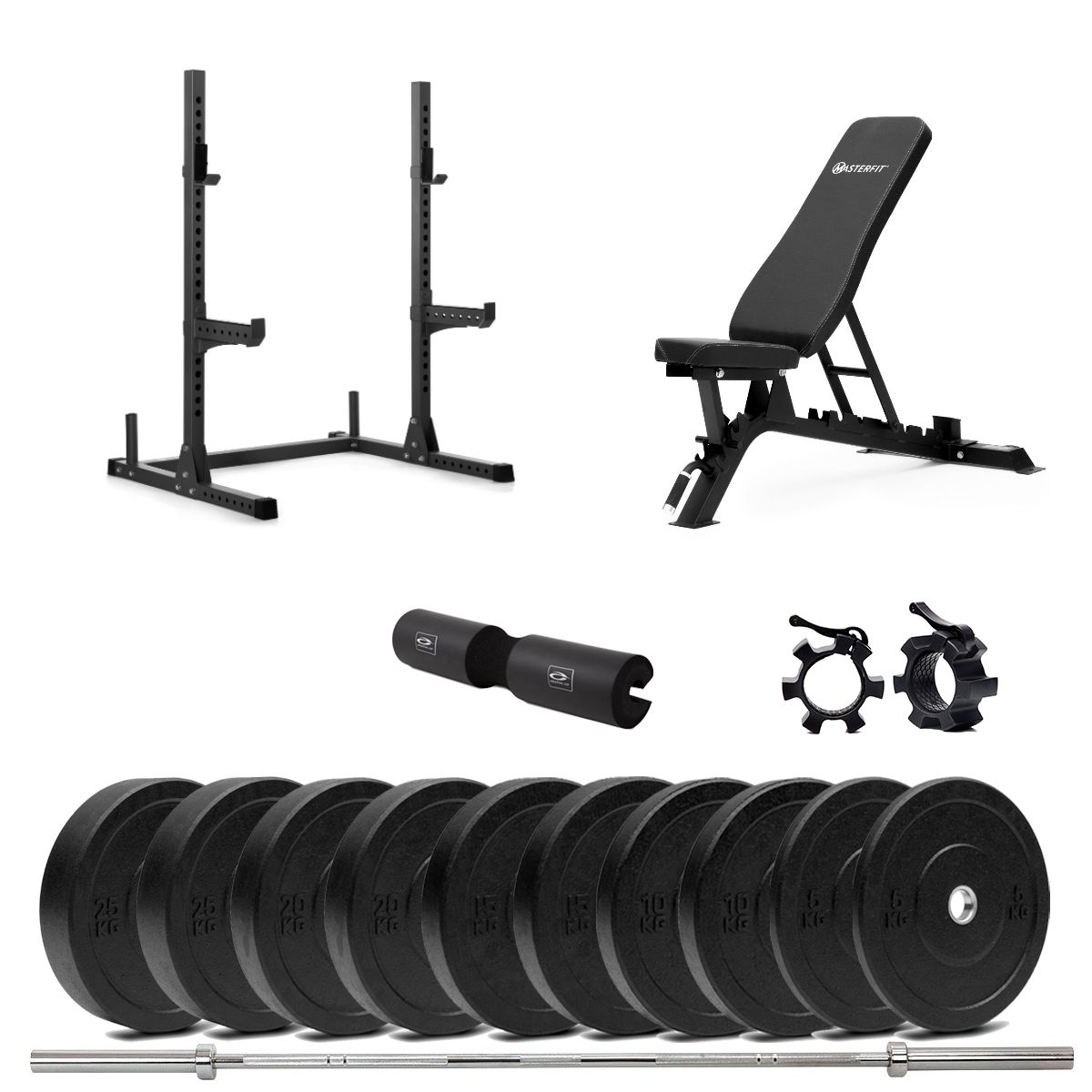 200 Squat Rack Bumper Styrkepaket – 90 kg