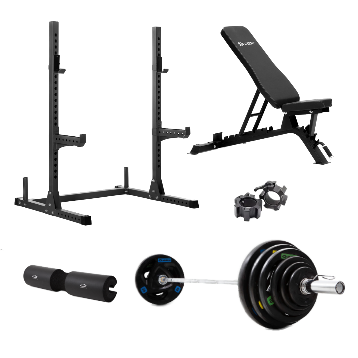 200 Squat Rack Olympic Styrkepaket – 90 kg